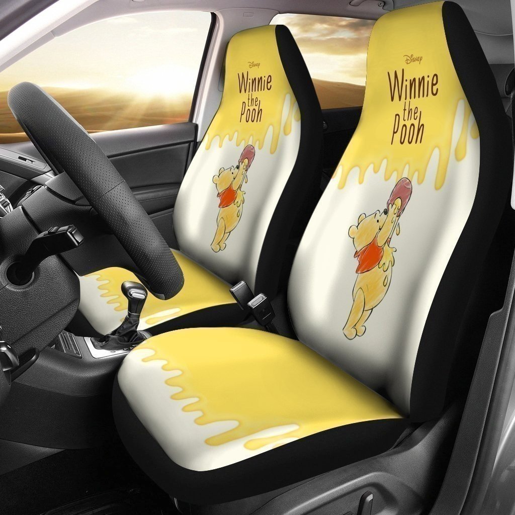 Cute Pooh Disney Winnie The Pooh Car Seat Covers For Fan LT04