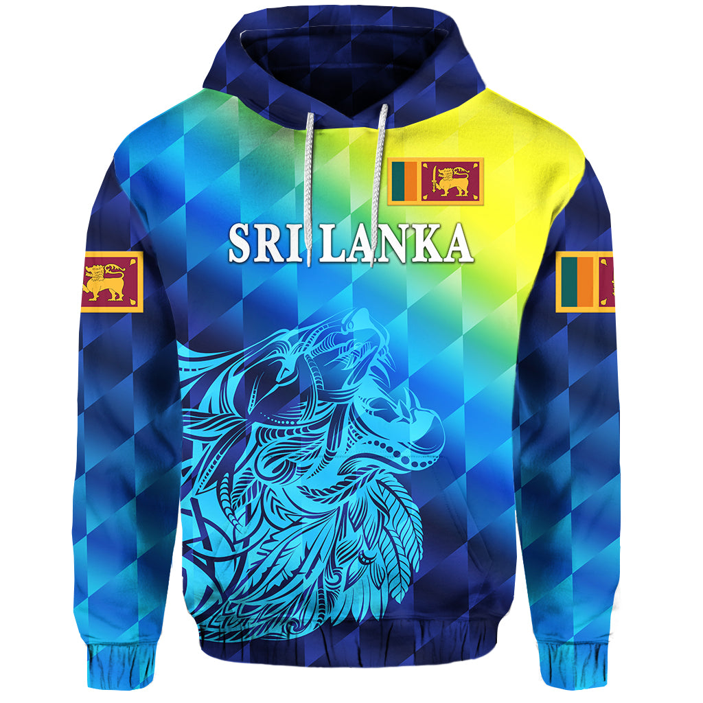 (Custom Personalised) Sri Lanka Hoodie Lion Vibes Lt8