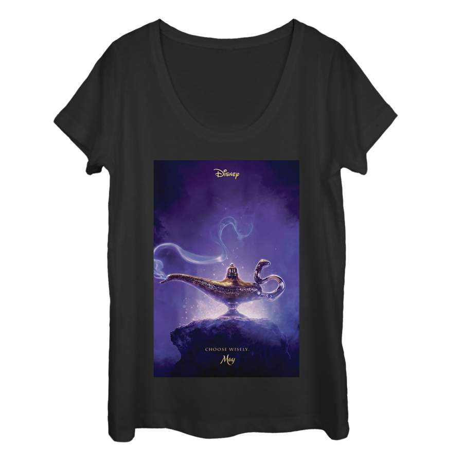 Aladdin Women’s Choose Wisely Movie Poster  Scoop Neck