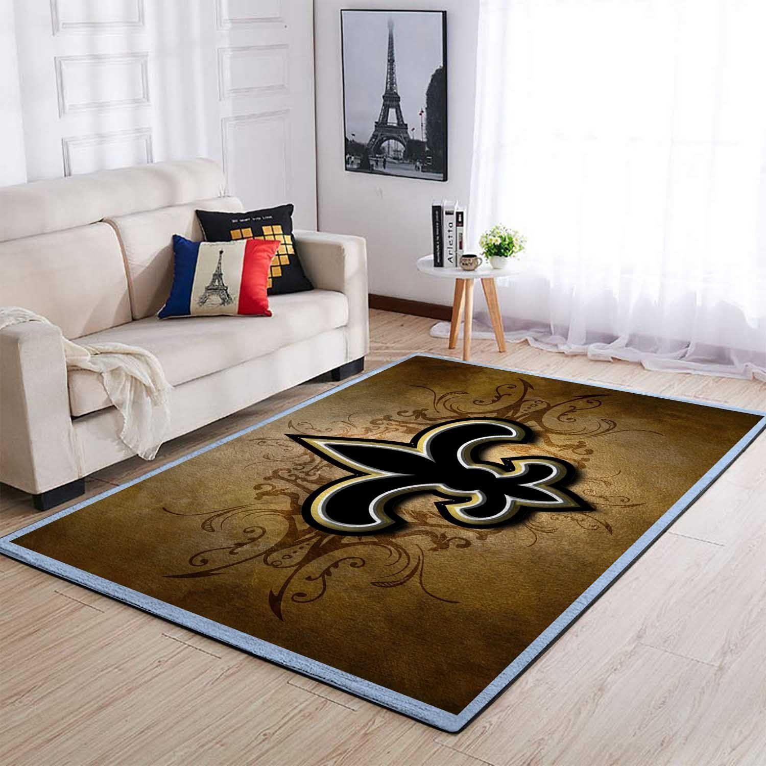 New Orleans Saints Area Rugs Living Room Carpet Christmas Gift Floor Decor Rcdd81F33365