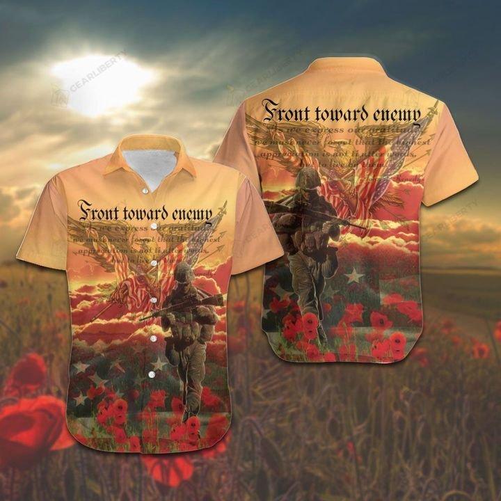 Veteran Front Toward Enemy Hawaii Shirt Ha88278