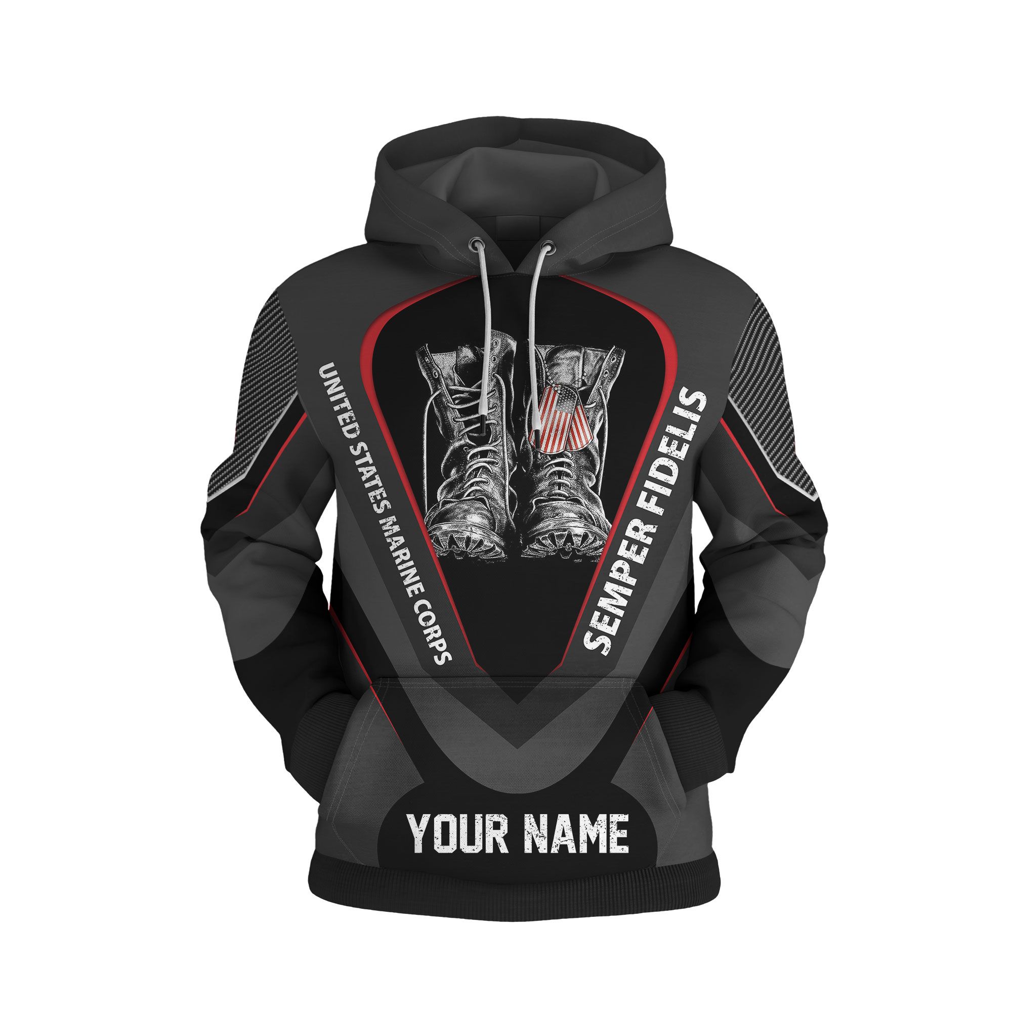 VEX0162USMA – HOODIE – SW – TS – ZIPHOODIE CUSTOM NAME