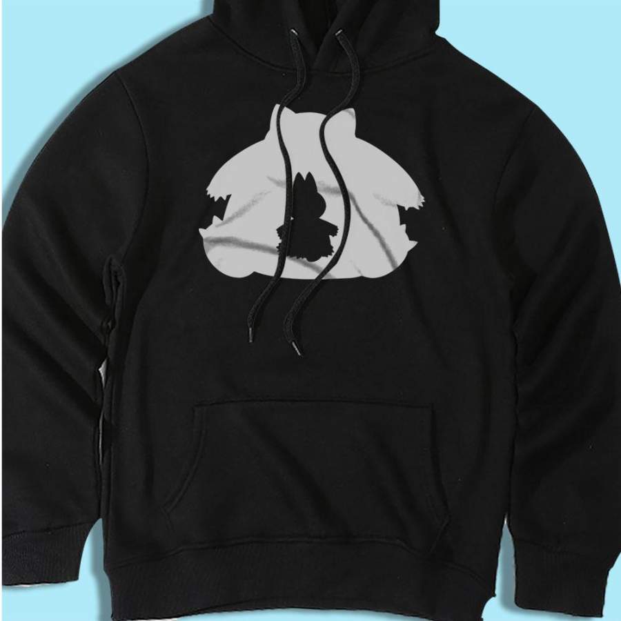 Munchlax And Snorlax Silhouette Men’S Hoodie