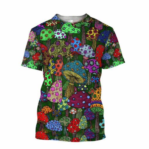 Mushrooms Hippie 3D All Over Printed Shirts For Men And Women, Hippie Lover, Hippie Soul