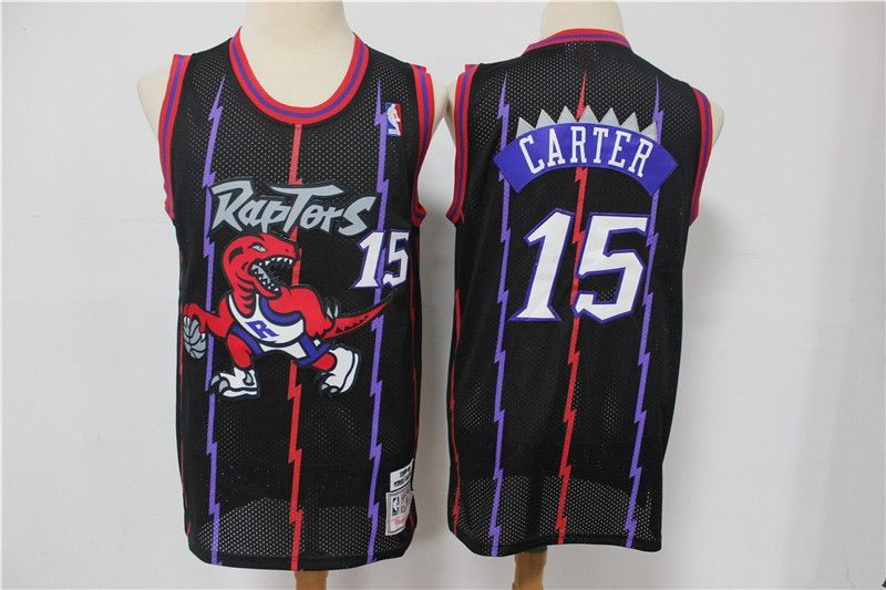 Toronto Raptors Vince Carter #15 NBA Classic Black Jersey