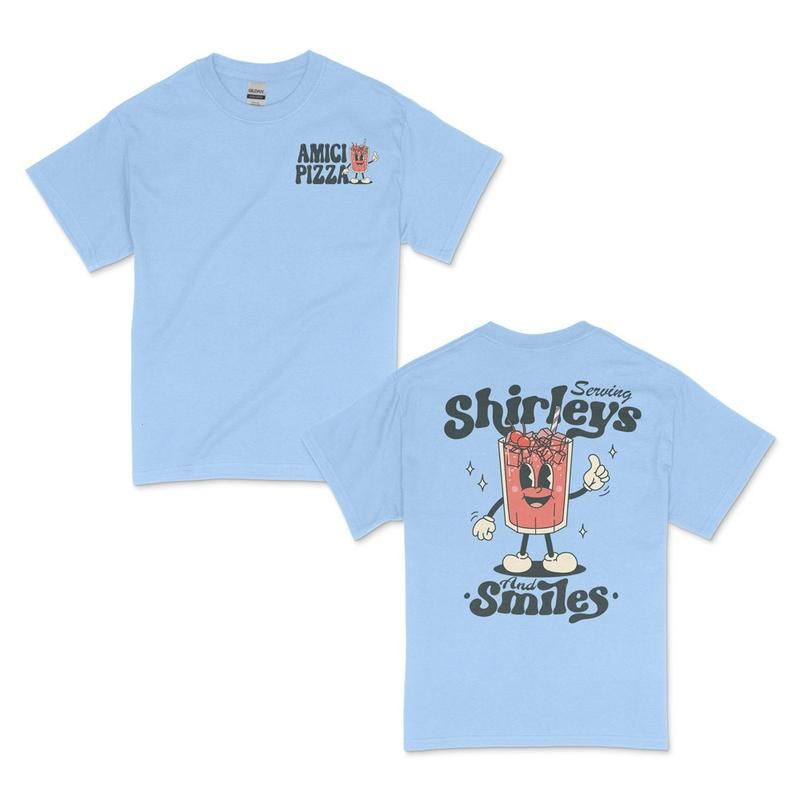 Amici Pizza – Blue Shirley Temple TShirt