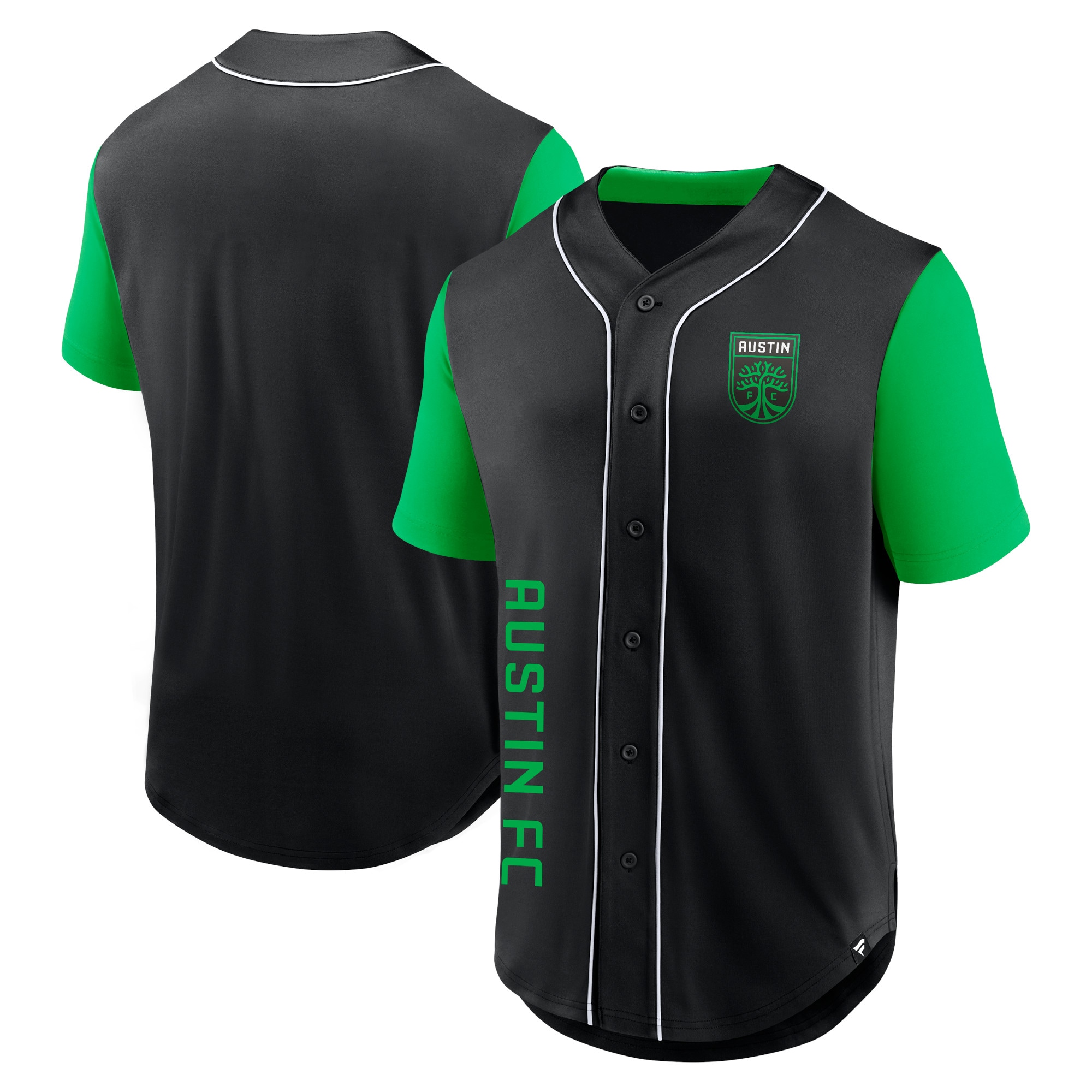 Austin FC Branded Balance Fashion Baseball Jersey – Black