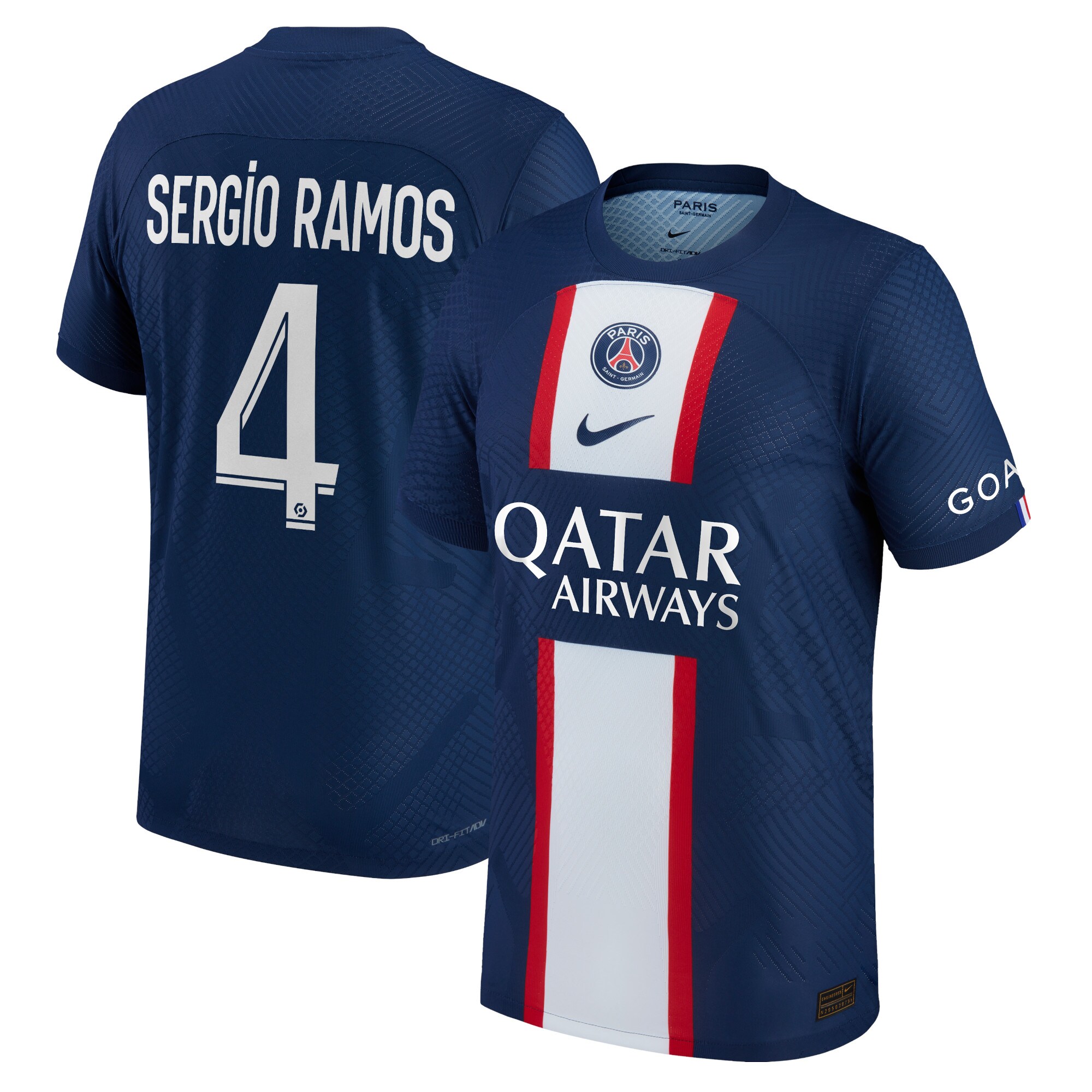 Sergio Ramos Paris Saint-Germain 2022/23 Home Authentic Player Jersey – Blue