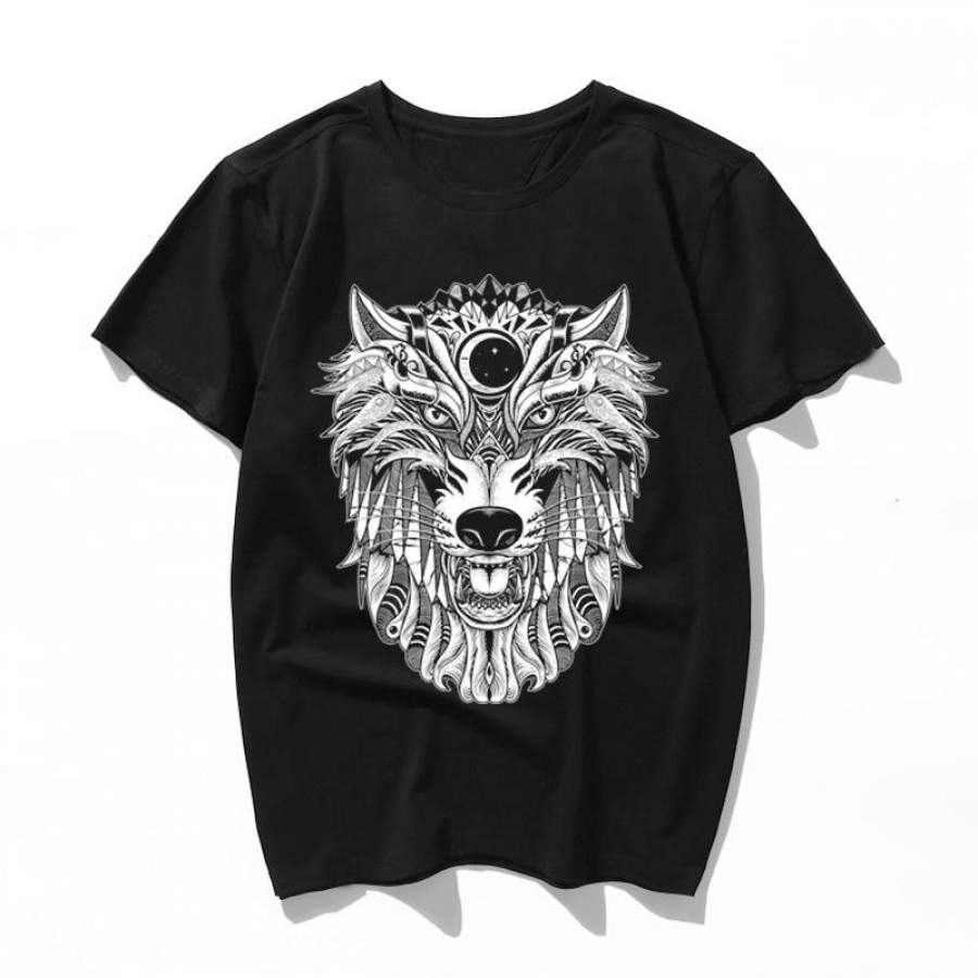 wolf Women T-shirt Summer Men’s Short Sleeve Female/Male TShirt Tops Harajuku Lady Girl Shirts Tees Tops O-neck Women’s T-shirts