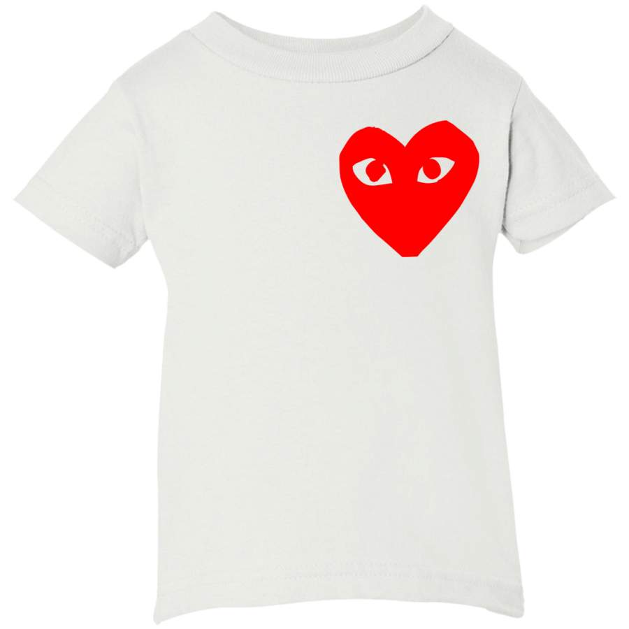 AGR Commes Des Garcons Heart Infant Short Sleeve T-Shirt