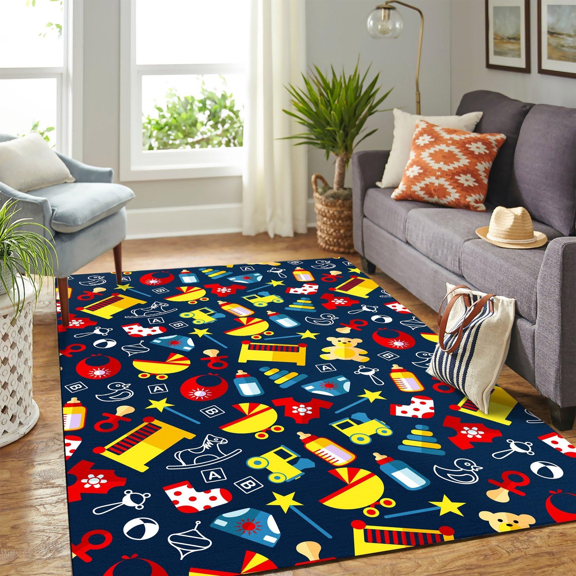 Kid Toy Area Rug Geeky Carpet – home decor – Bedroom Living Room decor