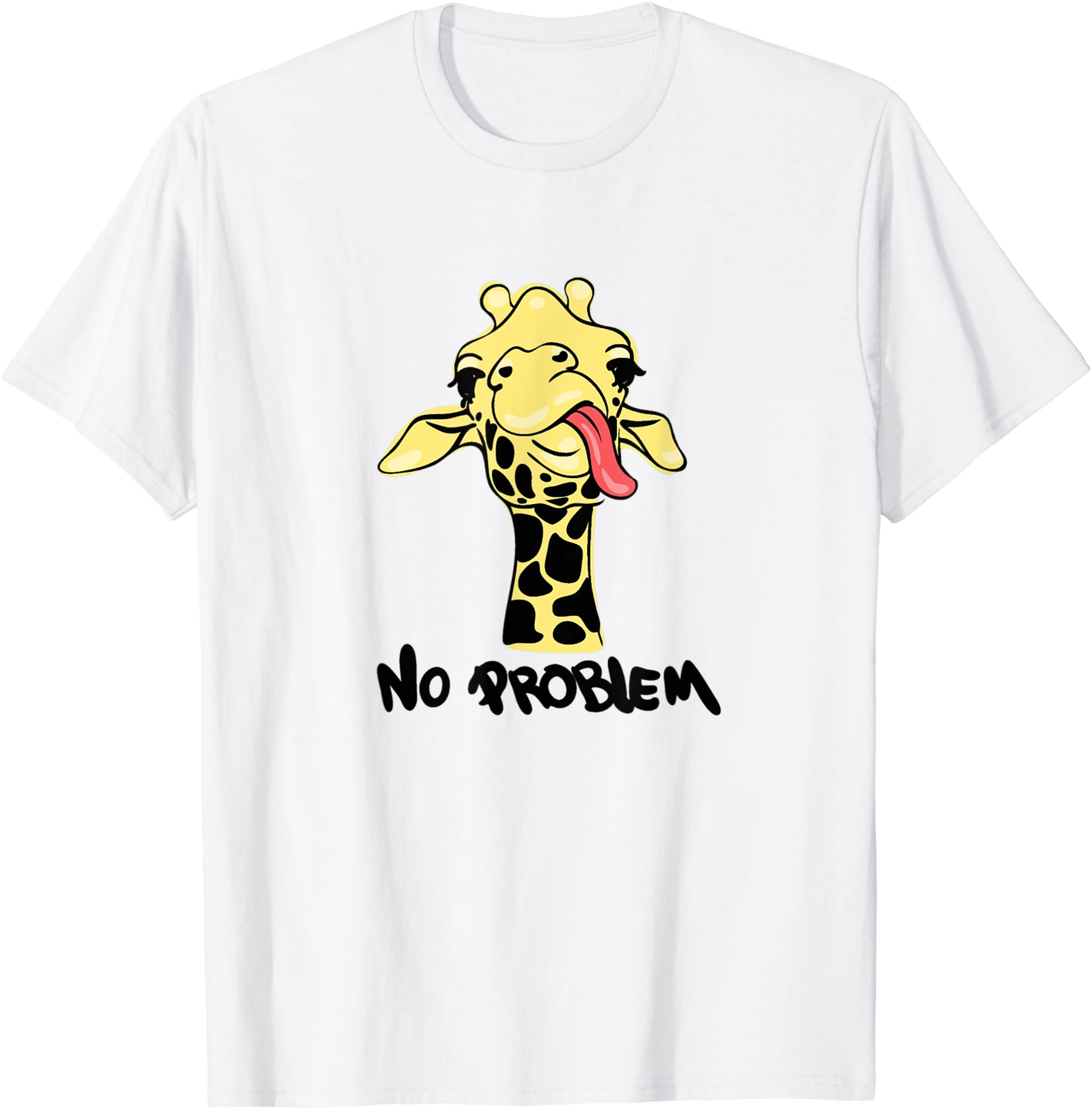 No Problem Giraffe Cool Adorable Design Man Woman Boy Girl T-Shirt