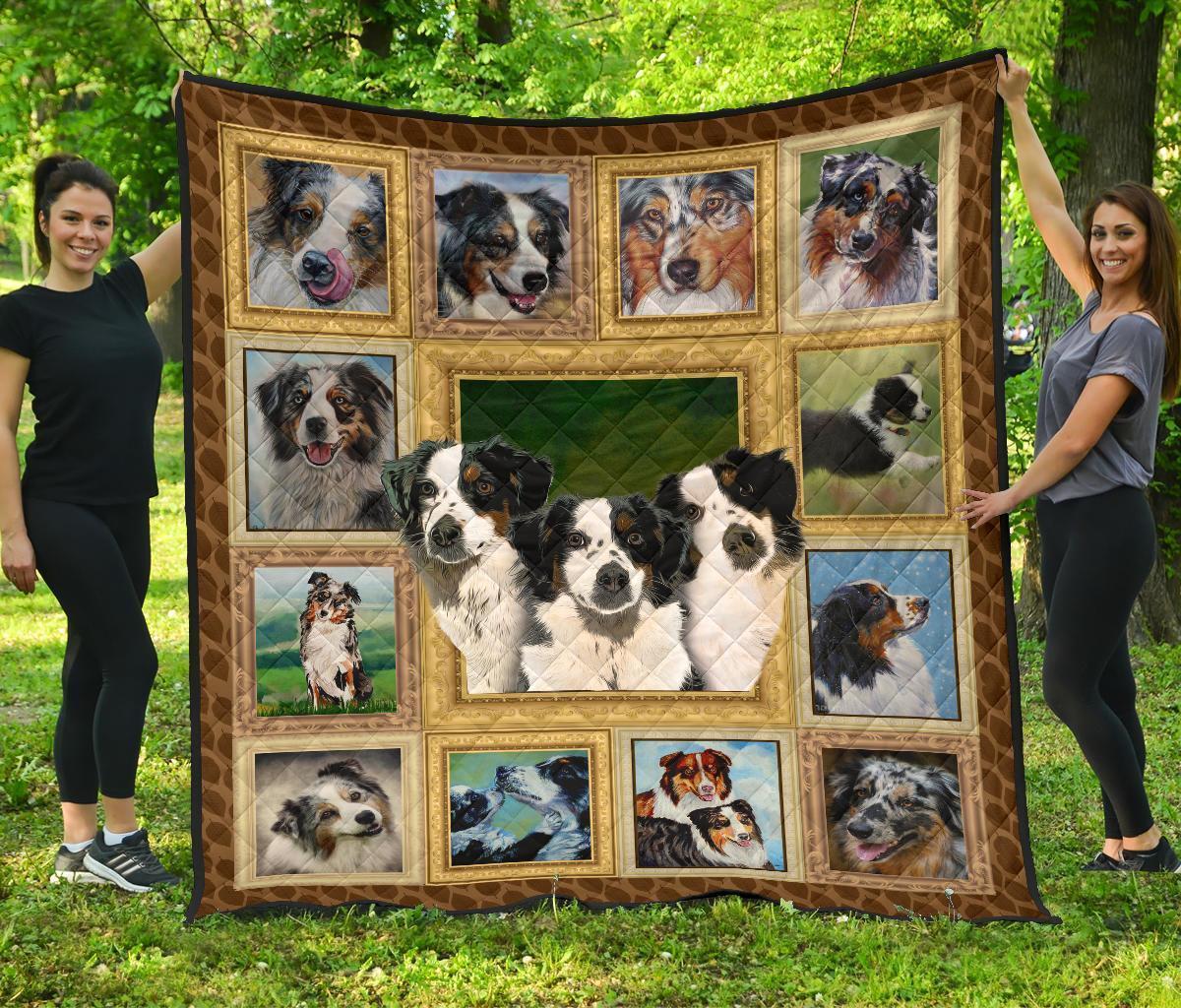 American Shepherd Dog Quilt Blanket Amazing Dog Lover