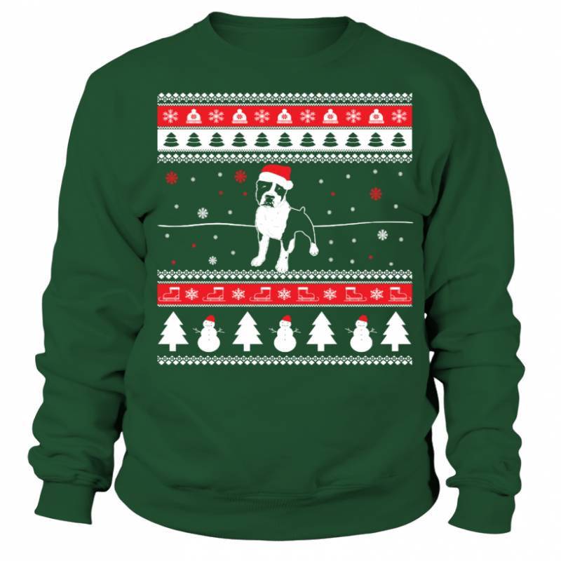 Amstaff Ugly Christmas Sweater T shirts C-23NBQ