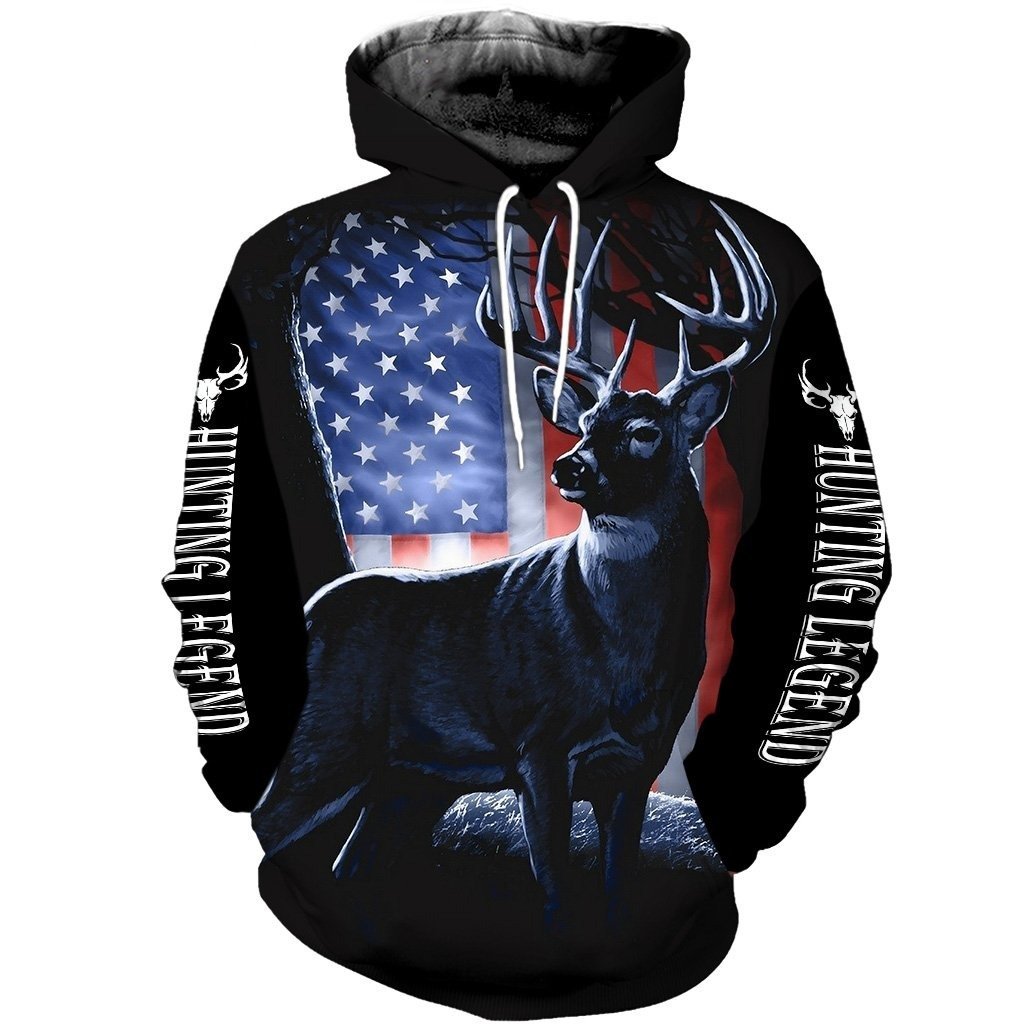 American Hunter Legend Hoodie Tshirt – Usa 3D Hoodie Zip Christmas Gift For Man Women