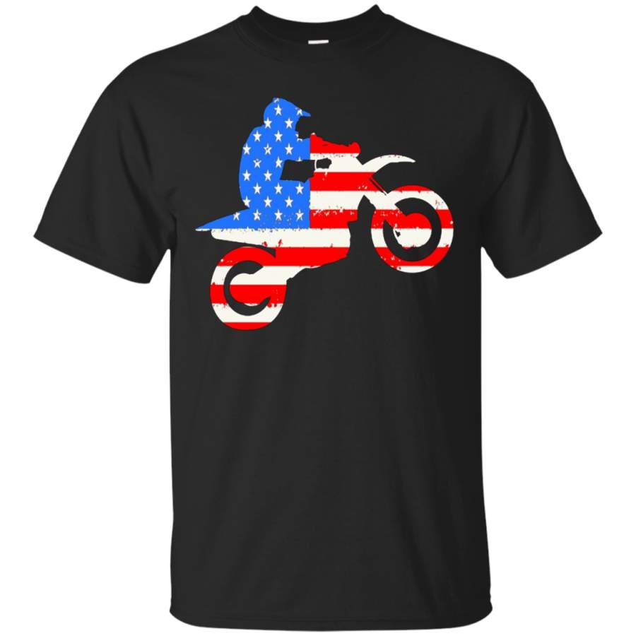 AGR Dirt Bike American Flag Tshirt Motocross Kids Shirt