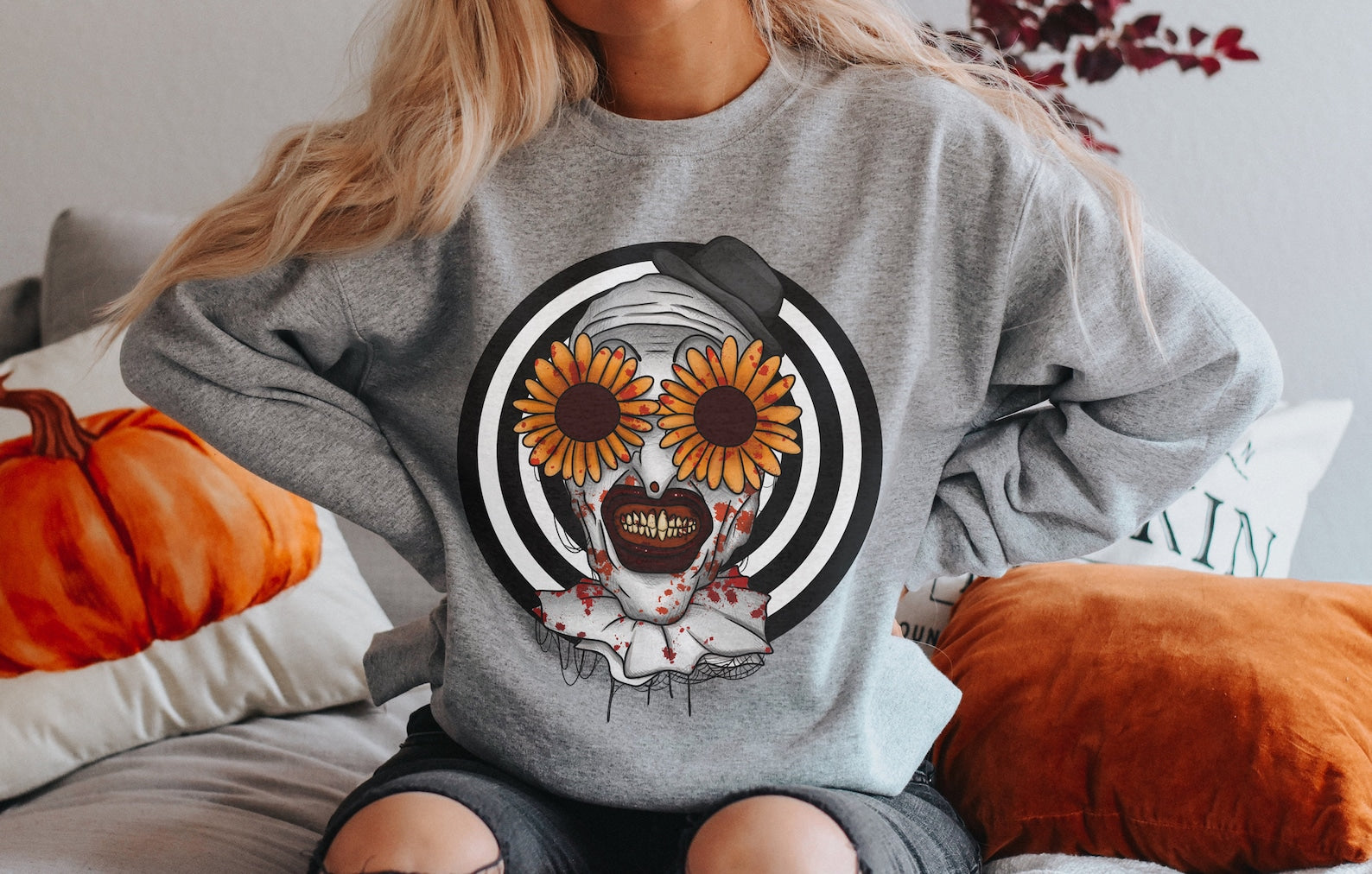 Halloween Sweatshirt Halloween 2D Crewneck Sweatshirt All Over Print Sweatshirt For Women Sweatshirt For Men Sws3649