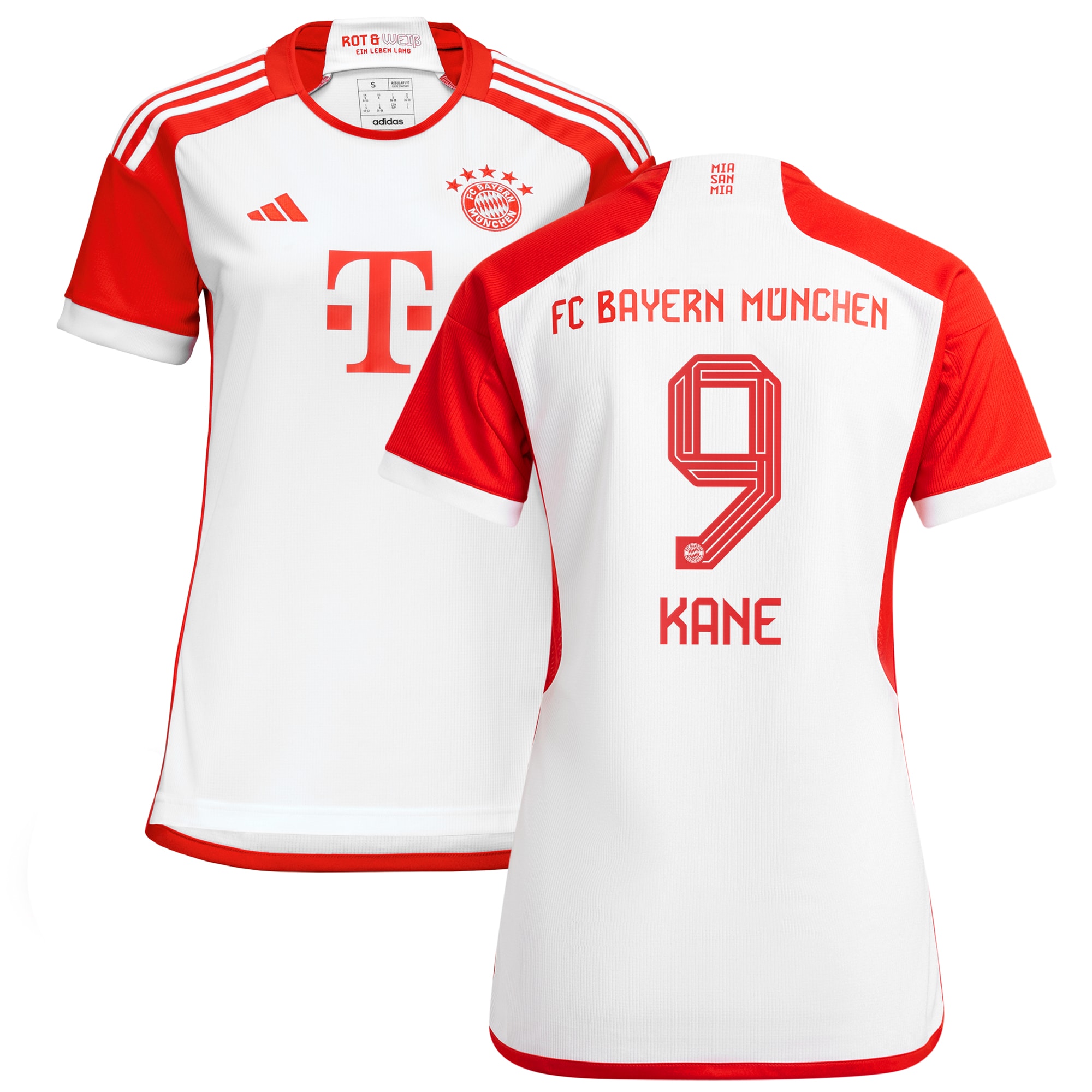 Harry Kane Bayern Munich Women's 2023/24 Home Replica Player Jersey – White