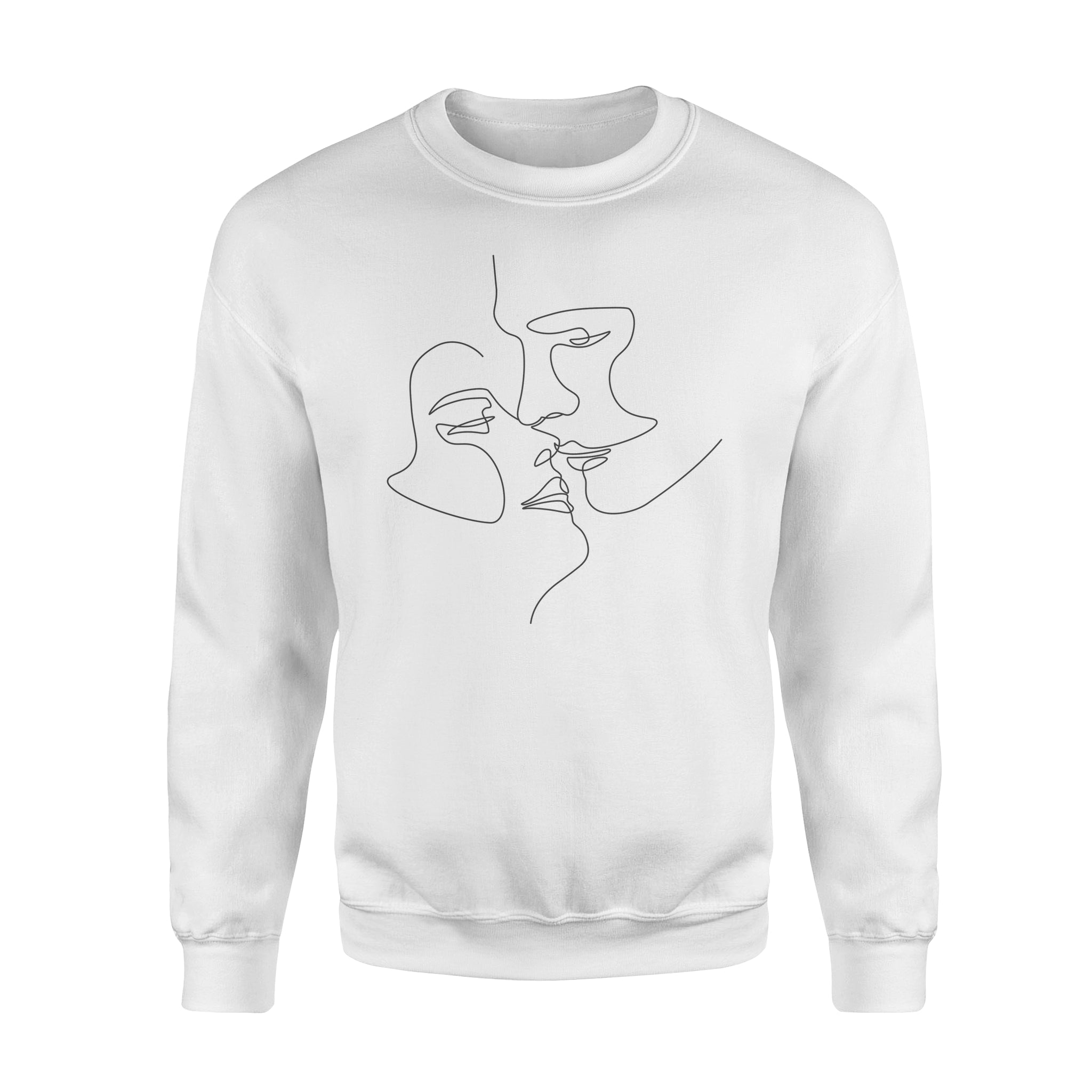 Couple illustration – Standard Crew Neck Sweatshirt