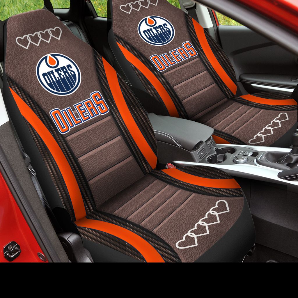 Edmonton Oilers Car Seat Covers (Set Of 2) -V2