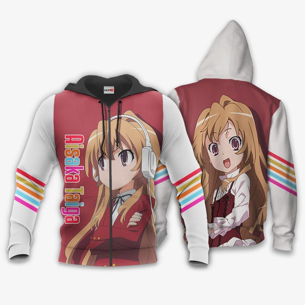 Toradora Aisaka Taiga Hoodie Shirt Anime Zip Jacket