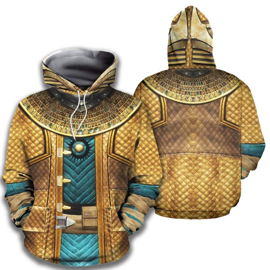 3D All Over Printed Pharaoh Armor Shirts Hoodie MP260206