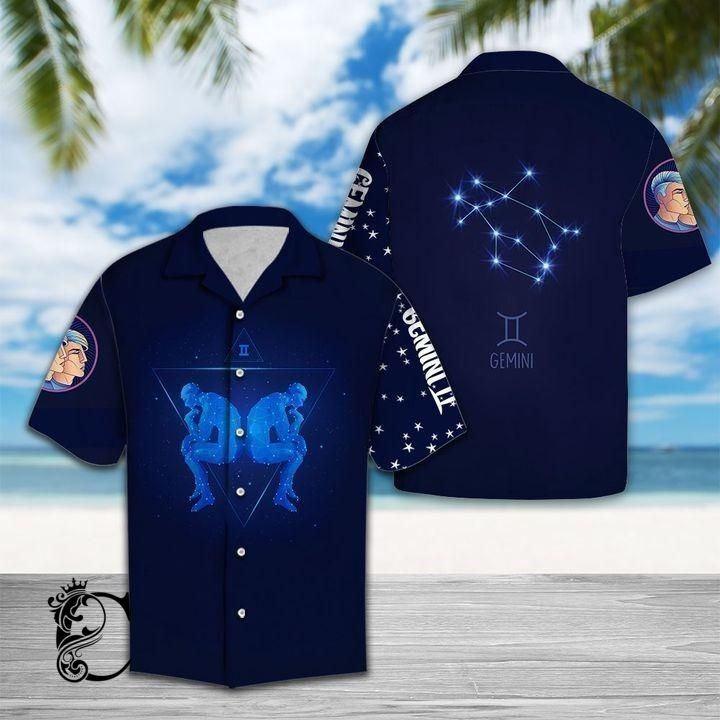 Beach Shirt Find Gemini Horoscope Hawaiian Shirt- Chillicothemall