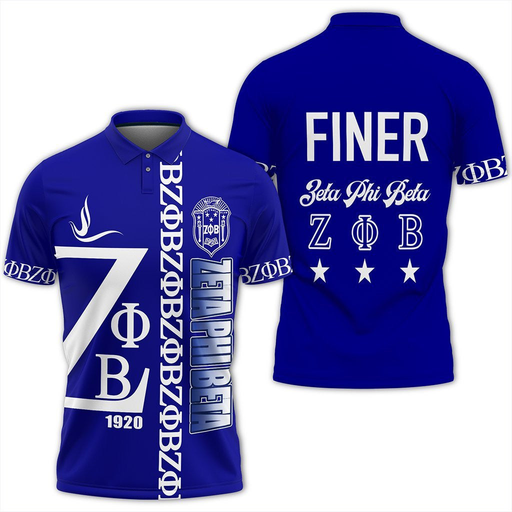 Sorority Polo – Blue Zeta Phi Beta Polo Shirt