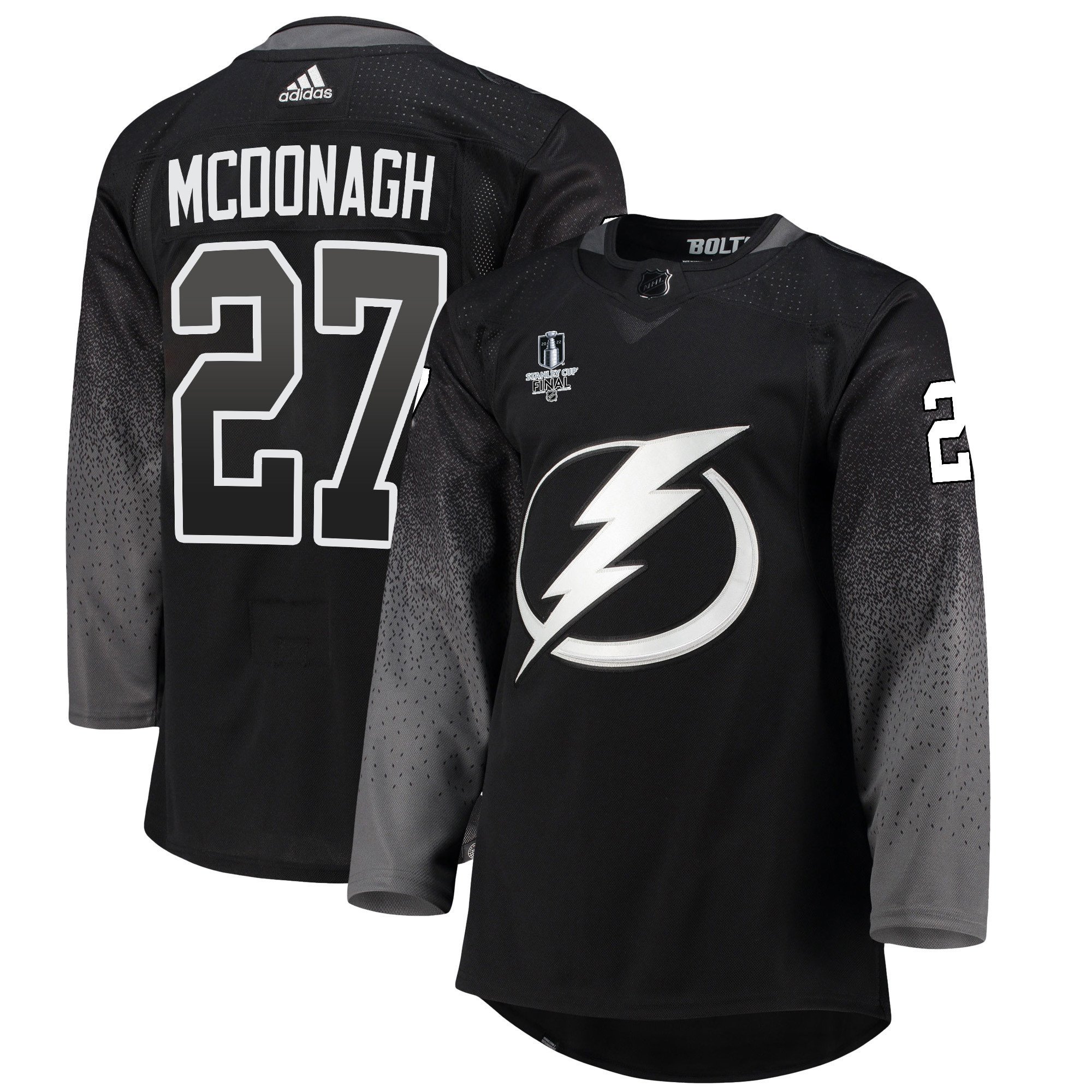 Tampa Bay Lightning Ryan McDonagh 27 alternate 2022 Stanley Cup Final Breakaway Men Jersey – black