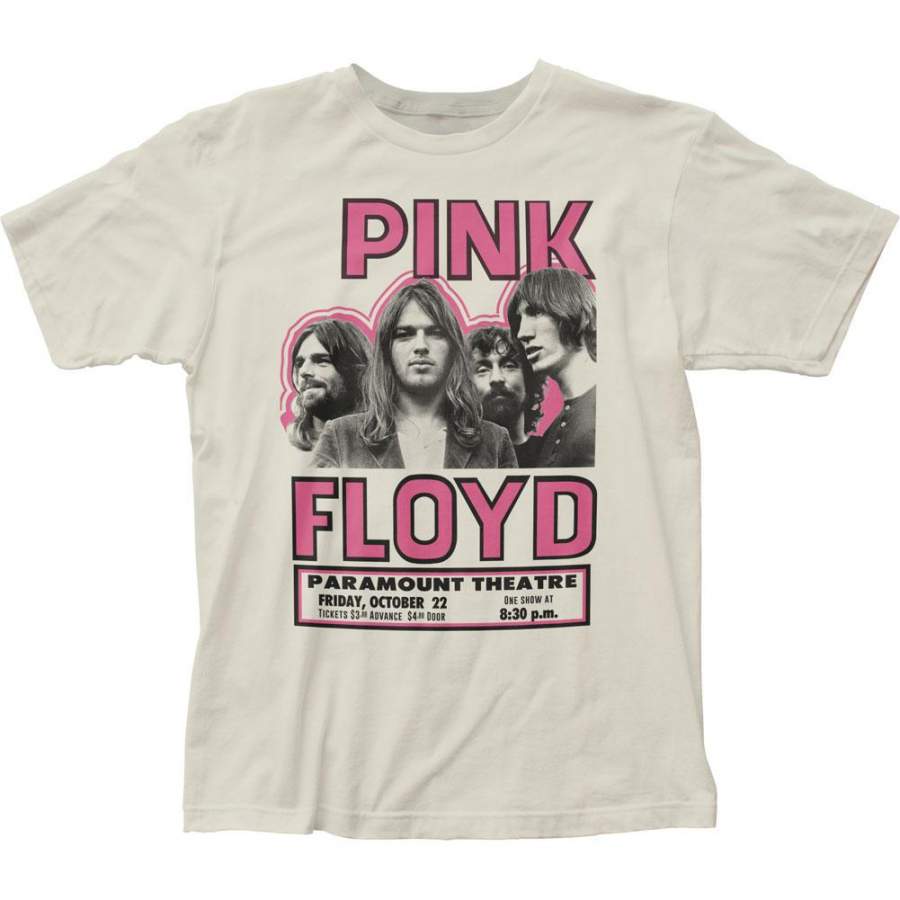 Pink Floyd Show Poster Mens T Shirt Vintage White