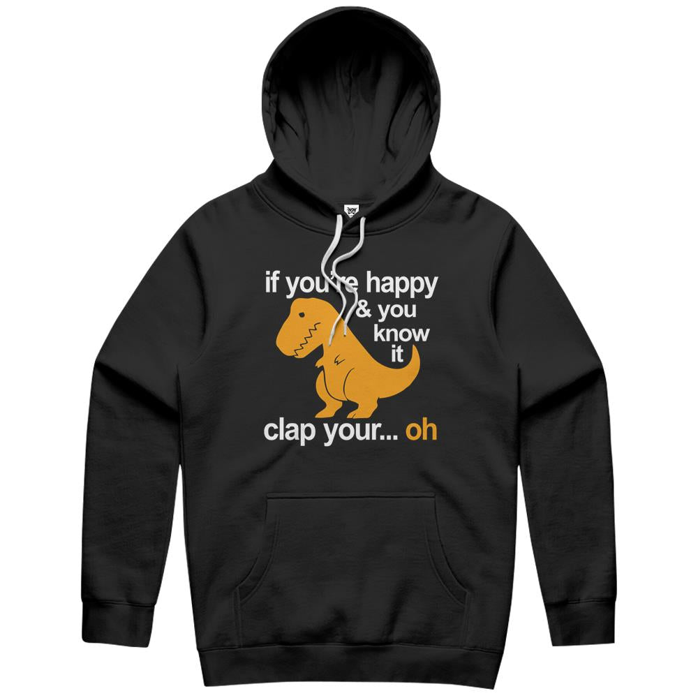 T-Rex Clap Your Hands Hoodie