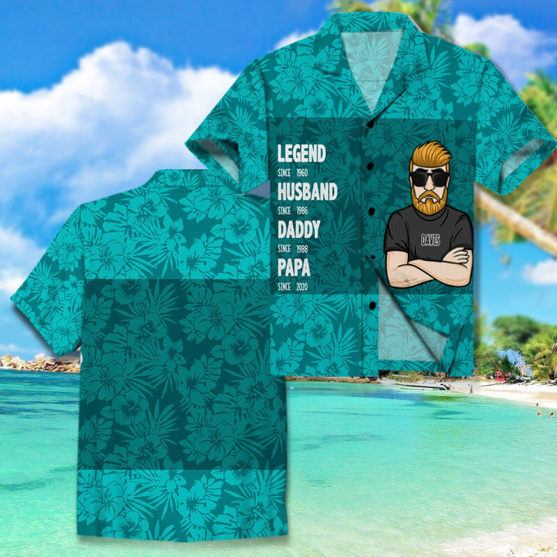 Legend Husband Custom Aop Hawaii Shirt Gift For Ha66802