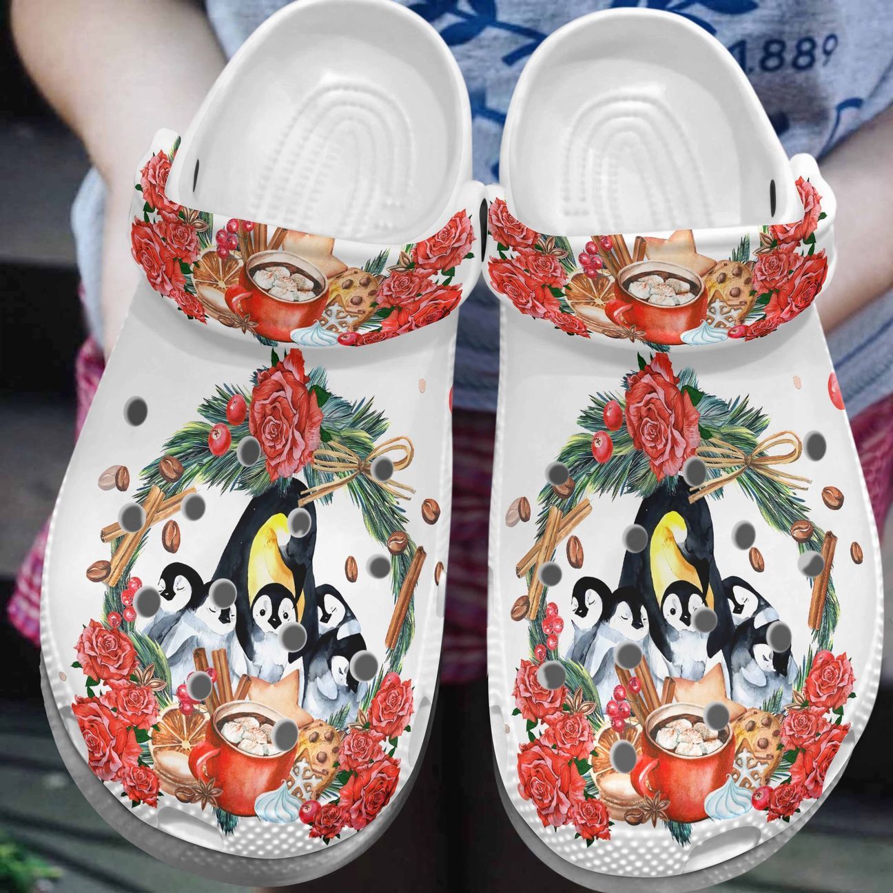 Penguin Personalized Clog, Custom Name, Text, Color, Number Fashion Style For Women, Men, Kid, Print 3D Always Beside You