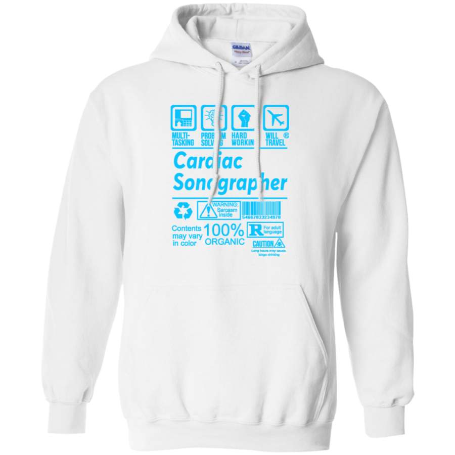 AGR CARDIAC SONOGRAPHER SOLVE PROBLEMS DESIGN Gildan Pullover Hoodie