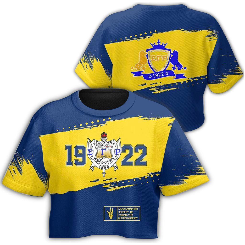 Wonder Print T Shirt – Sigma Gamma Rho University Croptop T Shirt