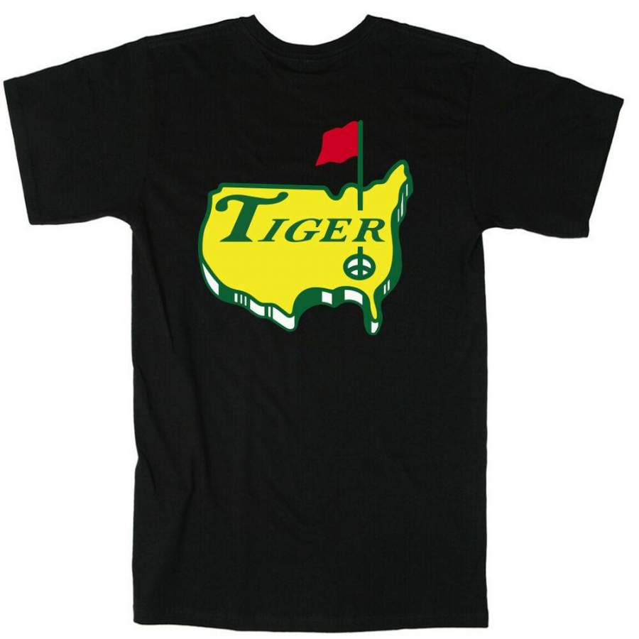 Black Tiger Woods The Masters 2020 Champion Logo T-Shirt