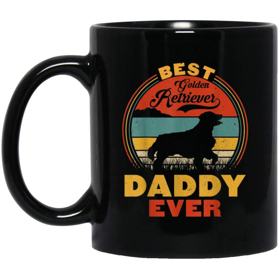 Vintage Golden Retriever Dog Dad Best Daddy Ever Lover Mug