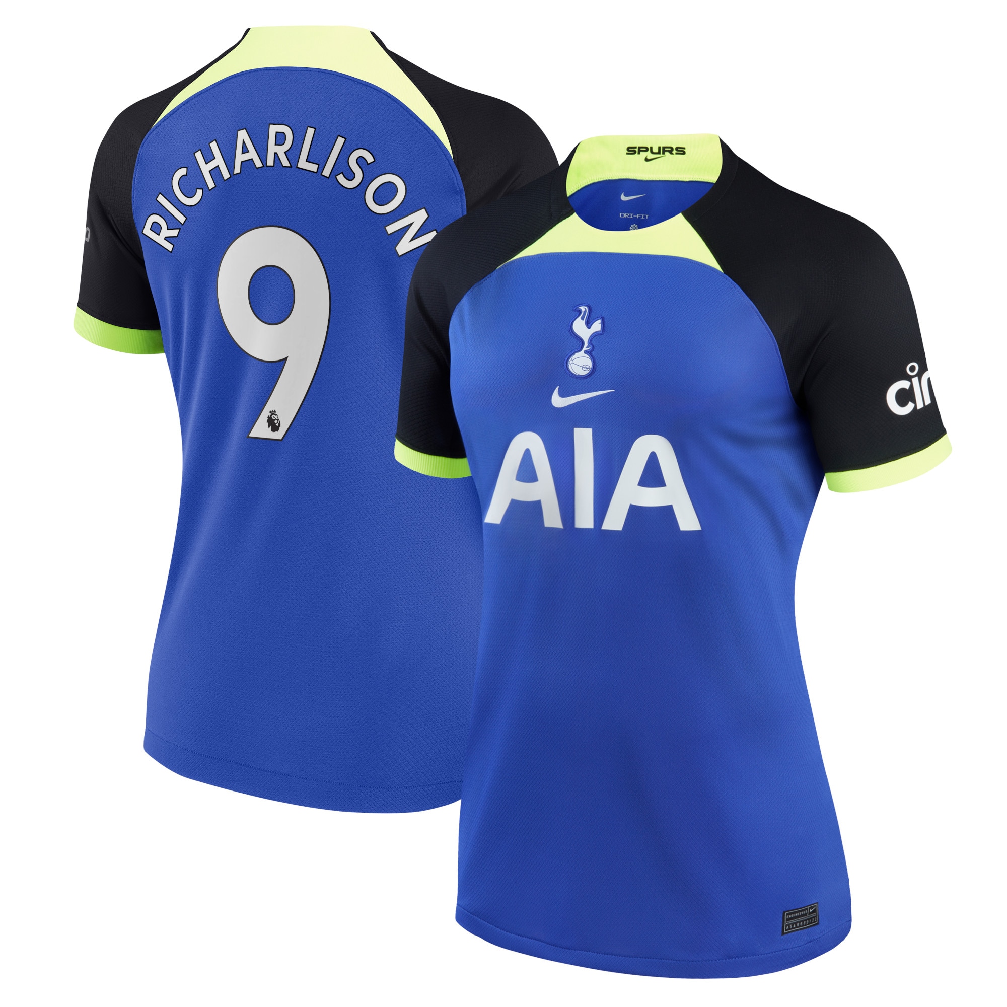 Richarlison Tottenham Hotspur Women's 2022/23 Away Breathe Stadium Replica Player Jersey – Blue