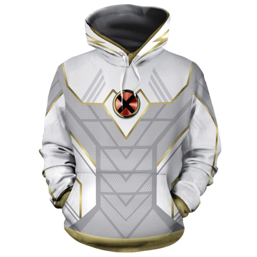 The Storm White Fleece All-Over Hoodie