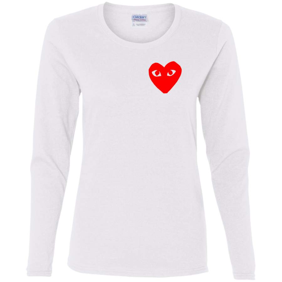 AGR Commes Des Garcons Heart Ladies’ Cotton LS T-Shirt