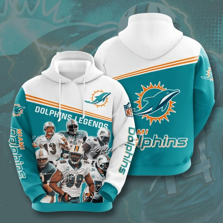 Miami Dolphins All Over Printed Hoodie HN210910