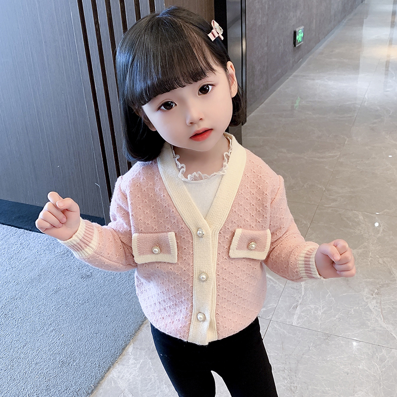 Baby Girl Sweater Fashion Petals Knitted Cardigan Jacket Toddler Sweaters Coat Kids Little Girls Cardigan Autumn Winter Clothes alx