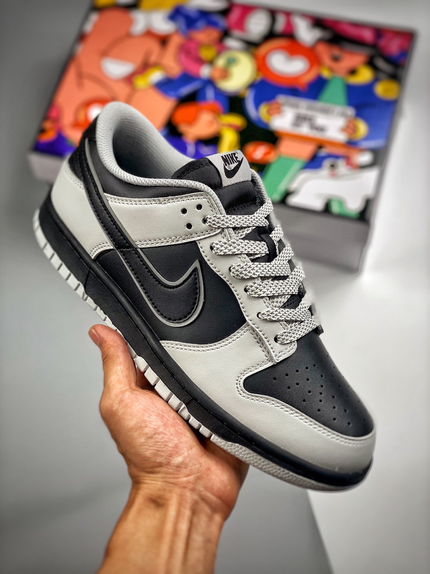 Custom Nike Dunk Low Black White 5340984