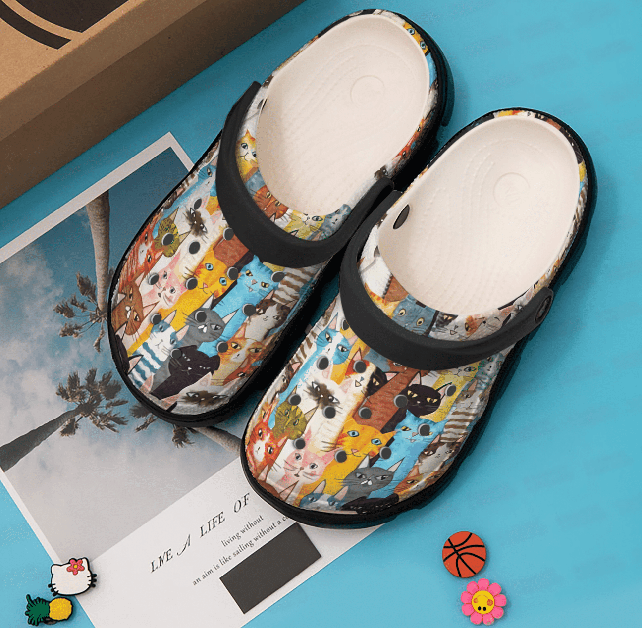 Cat Personalized Clog, Custom Name, Text, Color, Number Fashion Style For Women, Men, Kid, Print 3D Colorful