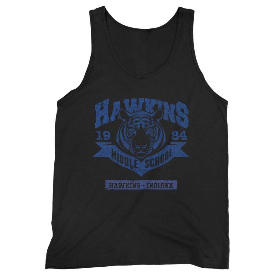 Hawkins Middle Indiana Starnger Things Man’s Tank Top