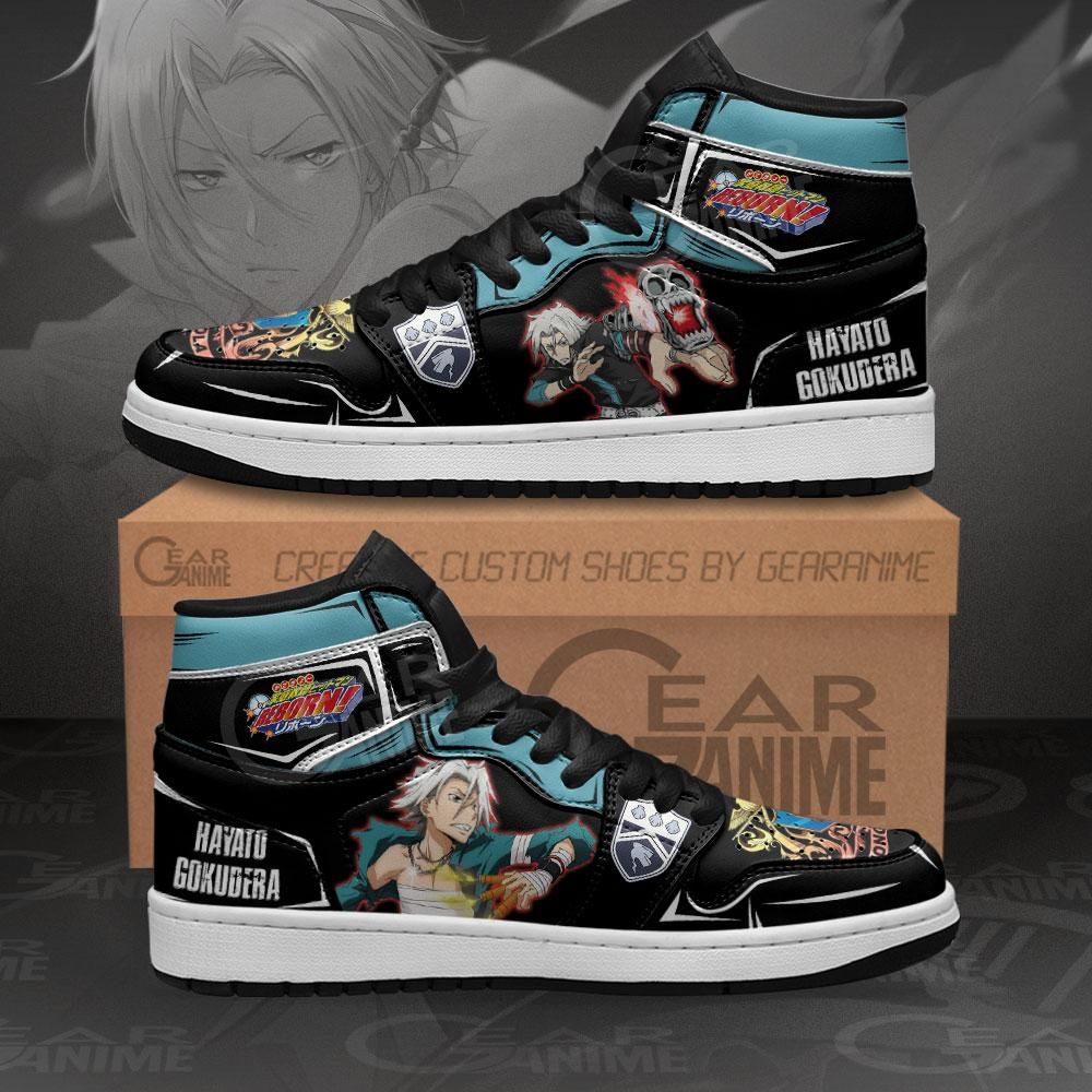 Hayato Gokudera Hitman Reborn Anime Mn11 Air Jordan Shoes Sport Sneakers