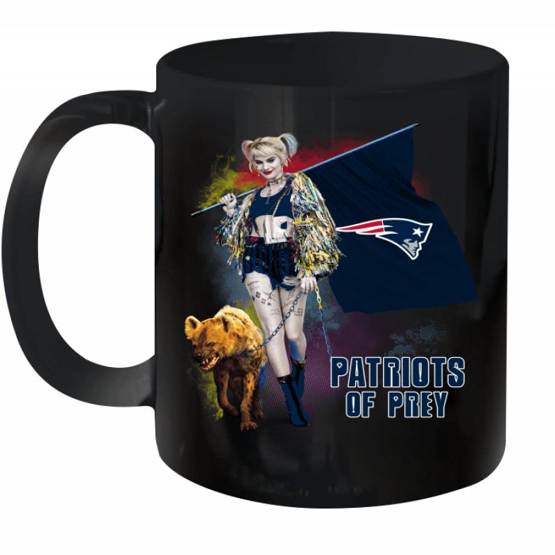 Harley Quinn flag New England Patriots Of Prey Ceramic Mug 11oz