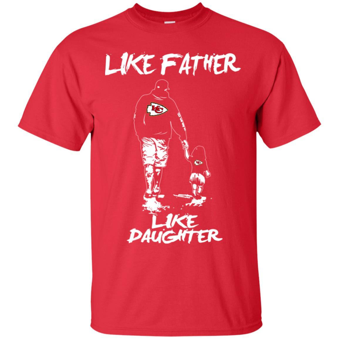 Great Like Father Like Daughter Kansas City Chiefs Tshirt For Fans