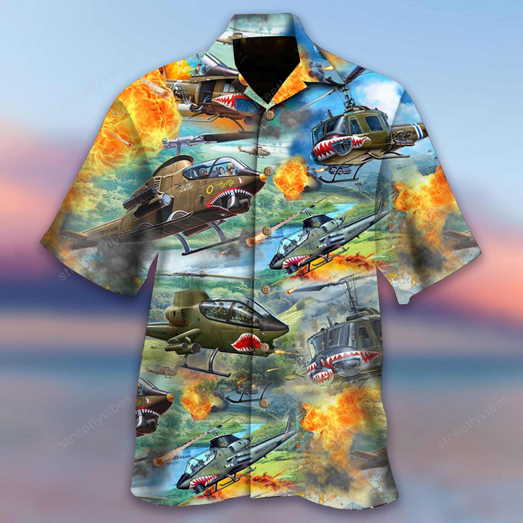 Huey Cobra Helicopter Remember The Day Hawaii Shirt Ha94579