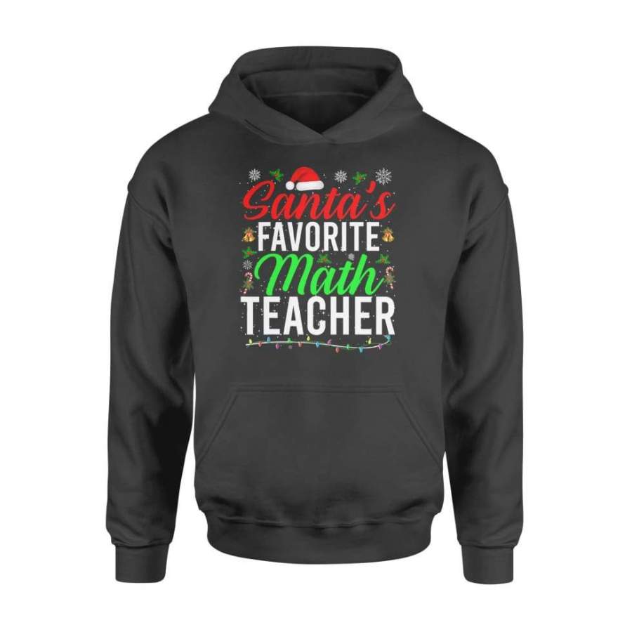 Santa’s Favorite Math Teacher Cute Math Christmas Gifts – Standard Hoodie